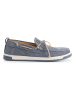 TRAVELIN' Leren mocassins "Falmouth" blauw