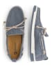TRAVELIN' Leren mocassins "Falmouth" blauw