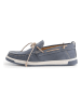 TRAVELIN' Leren mocassins "Falmouth" blauw
