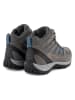 TRAVELIN' Leder-Trekkingschuhe "Hornborg" in Grau/ Blau