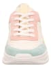 Legero Leder-Sneakers "Sprinter" in Creme/ Rosa/ Grün