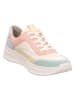 Legero Leder-Sneakers "Sprinter" in Creme/ Rosa/ Grün