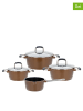 GSW 7tlg. Kochtopf-Set "Scala" in Bronze