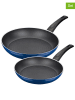 GSW 2-delige set: braadpannen "DreamLine" blauw