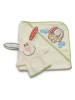 NICI 2tlg. Baby-Frottierset "Hase Tilli" in Creme