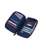 Troika Reisedokumente-Etui in Dunkelblau - (B)24,3 x (H)13,3 x (T)2,2 cm
