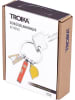 Troika Schlüsselanhänger ''Bob'' in Silber/ Gelb/ Orange