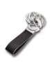 Troika Leren sleutelhanger "Key Click" zwart