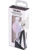 Troika Handtaschenclip ''Serenity Rose'' in Rosa/ Hellblau - (B)3,7 x (H)14 x (T)7 cm