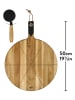 Gentlemen's Hardware 2-delige set: pizzaplank lichtbruin