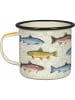 Gentlemen's Hardware Campingkop "Fish" crème/lichtblauw - 500 ml