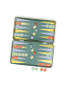 Gentlemen's Hardware Gra planszowa "Backgammon" w kolorze zielonym