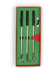 Gentlemen's Hardware 3-delige set: golfclubs zilverkleurig/zwart