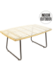 Garden Spirit Tuintafel "Surabaya" naturel/zwart - (B)95 x (H)42 x (D)55 cm