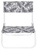 Garden Spirit Klapstoel "Chaise" zwart/wit - (B)52 x (H)37 x (D)50,5 cm