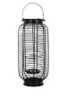 THE HOME DECO FACTORY Laterne in Schwarz - (B)19 x (H)42,5 x (T)18 cm