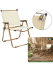 Garden Spirit Tuinstoel beige - (B)55 x (H)77 x (D)36 cm