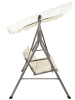 Garden Spirit Hollywoodschommel "Soria" beige - (B)146 x (H)160 x (D)109 cm