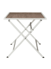 Garden Spirit Tuintafel "Barcelone" wit/lichtbruin - (B)70 x (H)71 x (D)70 cm