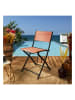 Garden Spirit 4-delige set: tuinstoelen "Elba" rood - (B)52,5 x (H)79,5 x (D)45,5 cm