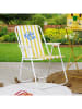 Garden Spirit Klapstoel “Dolce Vita” geel/wit - (B)44 x (H)75 x (D)52 cm