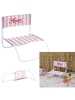 Garden Spirit Klapstoel "Dolce Vita" lichtroze/wit - (B)44 x (H)75 x (D)52 cm