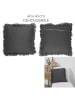 Garden Spirit Kissen ''Gaufre'' in Anthrazit - (L)40 x (B)40 cm