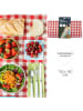Garden Spirit Picknickmatte in Rot/ Weiß - (L)150 x (B)130 cm