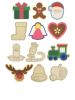 SUNNYSUE 12-delige set: decoratieve hangers "Santa & meer" - vanaf 3 jaar