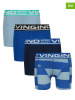 Vingino 4-delige set: Boxershort donkerblauw/lichtblauw