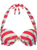 SHORT STORIES Biustonosz bikini w kolorze czerwono-białym