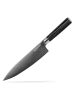 Reishunger Santoku-Messer in Schwarz - (H)31 cm