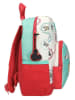 JOUMMA BAGS Rugzak turquoise/rood - (B)23 x (H)28 x (D)10 cm