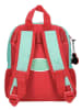 JOUMMA BAGS Rugzak turquoise/rood - (B)23 x (H)28 x (D)10 cm
