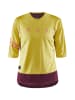 Craft Fietsshirt "Core Offroad" geel/auberginekleurig