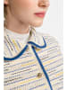Rich & Royal Cardigan in Beige/ Blau