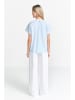 Rich & Royal Bluse in Hellblau/ Weiß