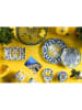 Trendy Kitchen by EXCÉLSA Talerze (6 szt.) "Amalfi" w kolorze żółto-niebieskim - 20 x 12,5 cm