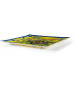 Trendy Kitchen by EXCÉLSA Servierplatte "Trinacria" in Gelb/ Blau - (L)30 x (B)30 cm