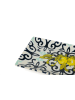 Trendy Kitchen by EXCÉLSA 6er-Set: Servierteller "Amalfi" in Dunkelblau/ Gelb - (B)25 x (H)2,5 x (T)15 cm