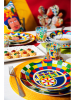 Trendy Kitchen by EXCÉLSA 18-częściowy zestaw talerzy "Sicilian Rhapsody" ze wzorem