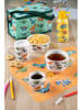 Trendy Kitchen by EXCÉLSA 6-delige set: placemats "Dino" geel/turquoise - (L)43,5 x (B)29 cm