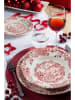Trendy Kitchen by EXCÉLSA 6-delige set: placemats "Round" donkerrood - Ø 36 cm
