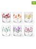 Trendy Kitchen by EXCÉLSA 6-delige set: glazen "Arles" meerkleurig - 350 ml
