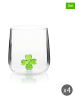 Trendy Kitchen by EXCÉLSA 4er-Set: Gläser "Inside" in Grün - 450 ml