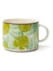 Trendy Kitchen by EXCÉLSA 4-delige set: mokken "Foliage" groen - 500 ml
