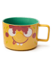 Trendy Kitchen by EXCÉLSA Jumbotasse "The Moonster" in Gelb/ Grün - 400 ml