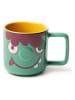 Trendy Kitchen by EXCÉLSA Kubek "The Moonster" w kolorze zielono-fioletowym do kawy - 90 ml