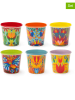 Trendy Kitchen by EXCÉLSA Kubki (6 szt.) "Mexican Flowers" ze wzorem do kawy - 90 ml