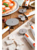Trendy Kitchen by EXCÉLSA Pizzaschneider in Silber/ Weiß/ Orange - (L)25,5 cm